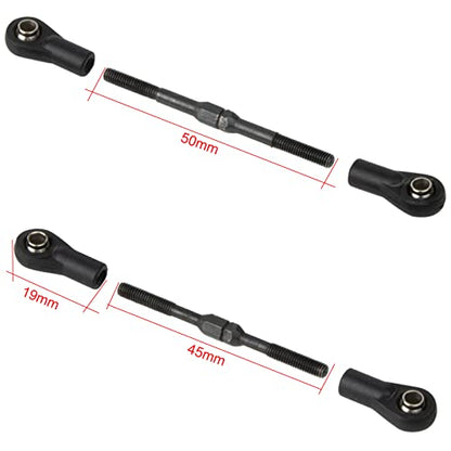 1/10 RC Car Adjustable Steering Turnbuckle Camber Linkage Rod Set for Tamiya TT-02B Chassis Hop-up Upgrade Parts