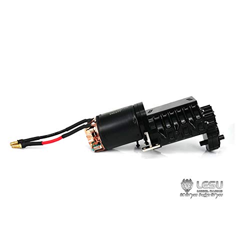 Lesu 3-Grade Gearbox D Transmission Motor for 1/14 Rc Tractor Trailer Truck,Compatible with DIY Tamiya Model - size: F-5021-D