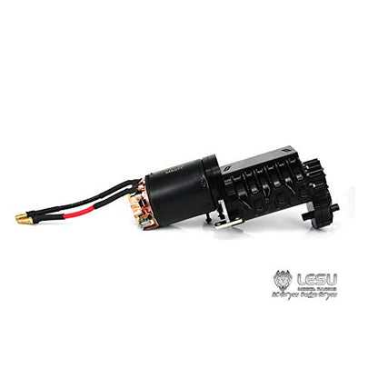 Lesu 3-Grade Gearbox D Transmission Motor for 1/14 Rc Tractor Trailer Truck,Compatible with DIY Tamiya Model - size: F-5021-D