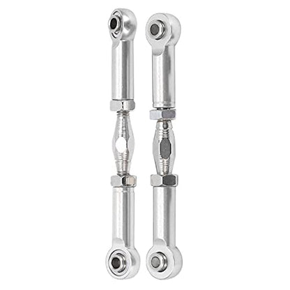 Front Sway Bar Kit with 2.7 inch Aluminum Alloy Arms High Tensile Strength Front Anti Roll Bar Suspension Stabilizer for 1 7 Remote Control Cars Lightweight Sturdy RC (Silver) - color: Silver