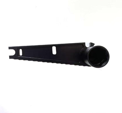 RC Ride Height Gauge & Turnbuckle Wrench 4-in-1 Tool for 1/10 1/8 Car | 4 tools: ride height gauge, L-shape 17mm hub wrench, turnbuckle wrench (3-8mm), screw gauge (0-35mm). aluminum, pocket-size.