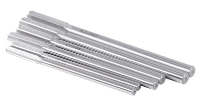 Accusize HSS Chucking Reamer Set 1/16 to 1/2 in by 1/64, 5500-SF00 | 29 Pc Fractional Set, Straight Shank, Straight Flute, Right-Hand Cut, +0.0001 to +0.0005 in Tolerance - size: 1/16" thru. 1/2" by 1/64"