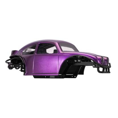 INJORA BUG18 Body with LCG Aluminum Universal Chassis for 1/18 RC Crawler TRX4M Upgrade(Purple) - color: Purple