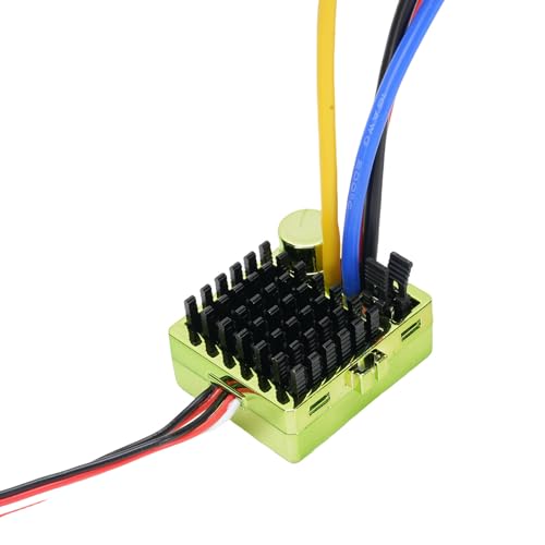 RC Brushed ESC, Electronic Speed Controller for 1/10 RC Car Boat, with Precise Speed Control for 540 550 750 Motor