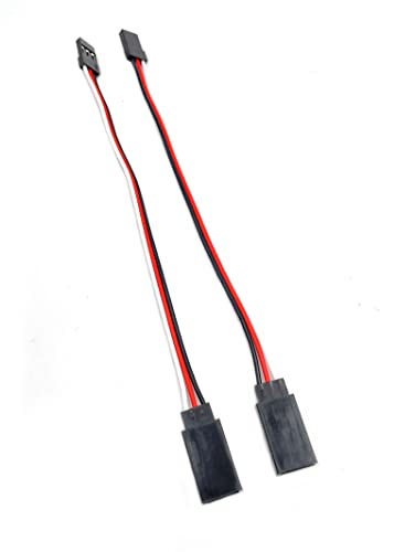 8Pcs 15cm/5.9inch Servo Extension Cables, Male to Female, JR (Futaba) Compatible, RC Plane, Drone, Airplane