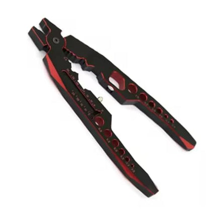 RC Car Repair Kit Rc Car Assembly All-Metal Multi-Function Shock-Absorbing Pliers Ball Nose Suspension Lever Tool Upgrade Parts Repair Accessories - color: Black Red