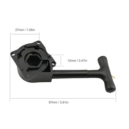 RC Nitro Engine Pull Starter R020 for HSP Redcat Himoto Vertex VX | 12mm One-Way Bearing,R025 Hex Nut,1/10,.16 .18 .21,CXP SH,Nitro Engine,Easy Start,Durable Construction