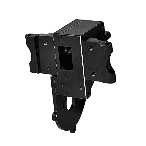 Globact Aluminum Transmission Case Gearbox with Aluminum Motor Plate and Arm Mounts Upgrade Parts for Traxxas Slash 2WD Rustler Stampede Bandit 1/10 RC Car (Replace of 3691) | Aluminum Gearbox Halves for Traxxas Slash 2WD Rustler Stampede Bandit F-150 (Re