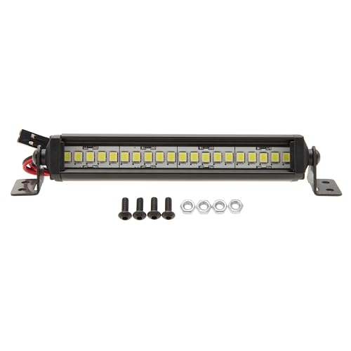 DKKY RC Car LED Lights Kit Light Bar for 1/10 RC Crawler Axial SCX10 Traxxas TRX4 Arrma Senton Redcat Gen7 Tamiya D90 CC01 (90mm/20 Beads) - size: 90mm/20 Beads