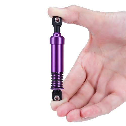 110mm Metal 1/10 RC Crawler Shocks Absorber Springs Pre-Oiled for Gen7 Gen8 SCX10 1/10 TRX4 Upgrades (Purple) - color: Purple
