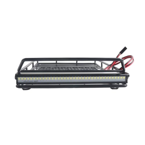 PartyKindom Rc Crawler Car Roof Luggage Holder Rack Storage Shelf Car Luggage Bracket Light Practical and Lightweight - size: 24.80X14.10X2.30CM