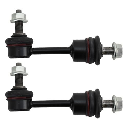 TRQ Rear Driver and Passenger Side Sway Bar Link Set 2 Piece Compatible with 2016-2019 Kia Sorento 2019-2021 Hyundai Santa Fe - style: PSA27969