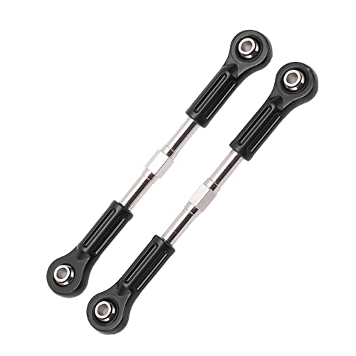 Metal Steering Tie Rod, Steering Linkage Upgrade with 4 Alloy Ball Heads for Precision Control, for High Speed RC Cars and 1/8 1/10 Scale Trucks SUVs