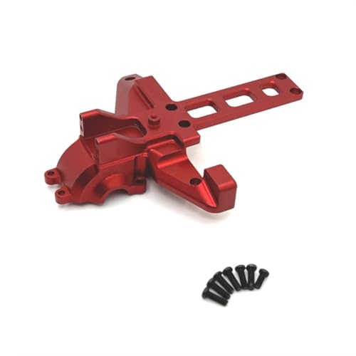 Upgrade Aluminum Alloy Spare Parts Full Set RC Car Accessories Fitting for Hyper Go H16BM H16GT H16DR MJX 1/16 JC16EP Brushless High Speed Trucks (RED,16190 Metal Rear Gearbox Cover) - size: 16190 Metal Rear Gearbox Cover