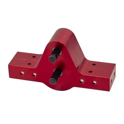 RC Gear Box for Axial Scx10 II Upgrades Parts 1/10 Rc Crawler Car Metal D90 Transfer Case Gearbox with Motor Gear Accessories(Red) - color: Red