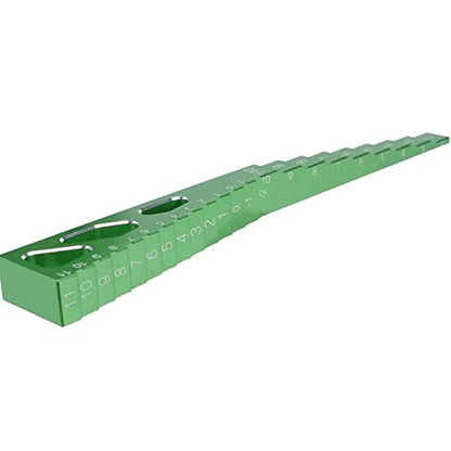 RC Model Car Ride Height Droop Gauge Adjuster Ruler for 1/10 1/16 1/14 RC Touring Car Drift car (Green) - color: Green