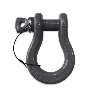 B'oh Spin Pin 3/4” Recovery Shackle | 10,000 lbs Capacity - High-Strength Carbon Steel with 7/8" Pin Recovery Gear Towing Accessories - Pin Style : Screw, Gun Gray - color: Gun Gray