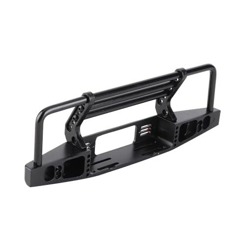 Metal RC Car Front Bumper Adjustable Heavy Duty Protection Accessory for Defender Axial SCX10 SCX10 II 90046 90047 1/10 RC Crawler Car Black 200x60x68mm