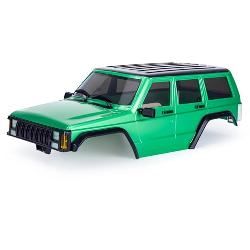 for TRX4M for Bronco for Defender for Cherokee 1/18 Body 155mm Wheelbase ABS Hard Top RC Crawler Modification Parts RC Car Toys Parts(Green) - size: Green