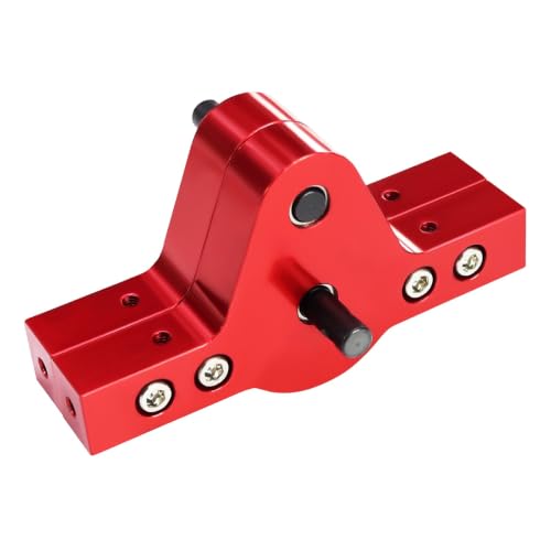 CNC Aluminum 17T/37T Transfer Case Gearbox Bridge Device for 1/10 RC Crawler Car D90 D110 for Axial SCX10 RC4WD Chassis Upgrade Part - color: Red