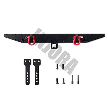 INJORA RC Rear Bumper with RC Metal Trailer Hitch for 1/10 TRX-4 TRX4 Car