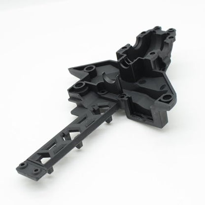 Plastic Rear Wave Box Gearbox Shell Assembly Replacement RC Parts for WLtoys 124008 124010 1/12 4WD RC Car - color: Rear Gearbox Shell Assembly