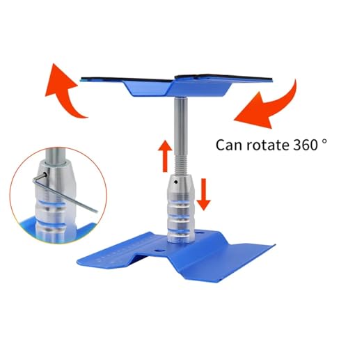 RC Repair Parts 1/5 1/7 1/8 1/10 1/16 1/24 RC Crawler for Buggy Cars Heightening Work Stand Assembly for Platform 360 Degree Rotate Repair Station Tool(Blue) - size: Blue