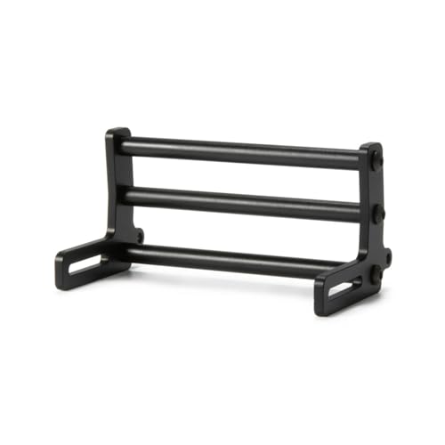 LCG Bumper Aluminum Alloy RC Front Bumper Bull Bars for 1/10 RC Crawler Gspeed SCX10 TRX4 Upgrade (Black)