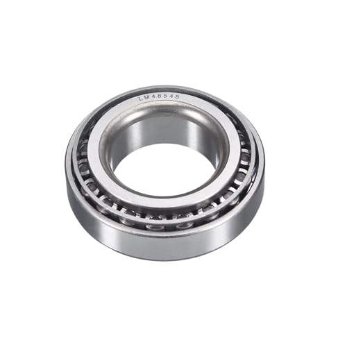 LM48548/10 Tapered Roller Bearing Cone and Cup Set | 1.377" Bore 2.5624" OD 0.7099" Cup Width, Chrome Steel Taper Bearings Set, ABEC-3 - size: LM48548/LM48510