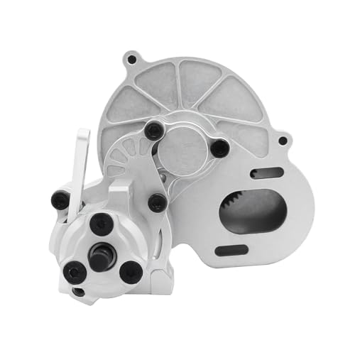 Metal Complete Transmission Cutoff Gearbox with Dig Gear for 1:10 Axial SCX10 AX10 Wraith RC Crawler Car (Silver) - color: Silver