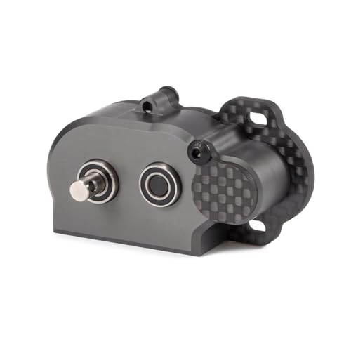 NOD Transmission Tiny LCG Gearbox,LCG Transmission,Machined Ultralight LCG Transmission Tiny Gearbox with Slidable Shim for Straight Axle Axial AR44 AR45 Enduro Vanquish F9 F10 (Gray) - color: Gray