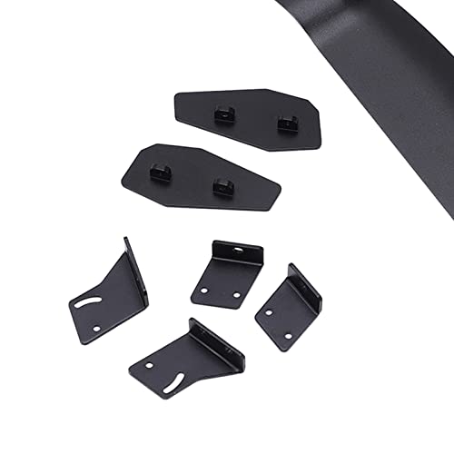 RC Car Rear Wing Spoiler Aluminum Alloy High Performance Racing Upgrade Part for 1/10 Scale On Road Drift Cars Universal Fit Black 185mm Length
