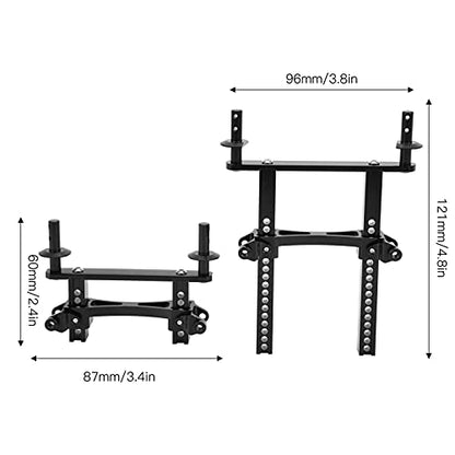 Front Rear Body Mounts Posts, RC Car Front and Rear Shell Column Body Post Extensions Hardware for SCX10 90046 TRX4 1/10 RC Car (Black)