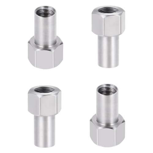 Stainless Steel M2.5 Extended Wheel Nuts 3mm Upgrade for 1/18th TRX4M Defender Bronco K10 High Trail F150 RC Crawler Car Parts - style: 3mm