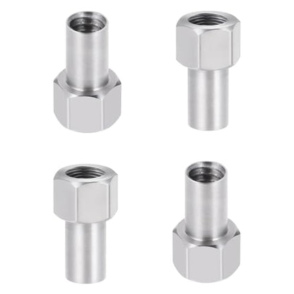 Stainless Steel M2.5 Extended Wheel Nuts 3mm Upgrade for 1/18th TRX4M Defender Bronco K10 High Trail F150 RC Crawler Car Parts - style: 3mm