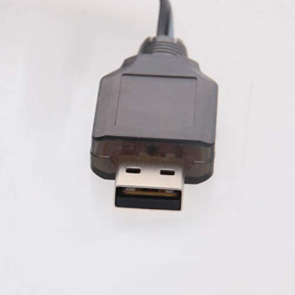 Fielect 2pcs JST-2P USB Charger Cable 4.8v 250MA Output Ni-Cd Ni-Mh Battery Pack for RC Excavator RC Cars - color: 2pcs