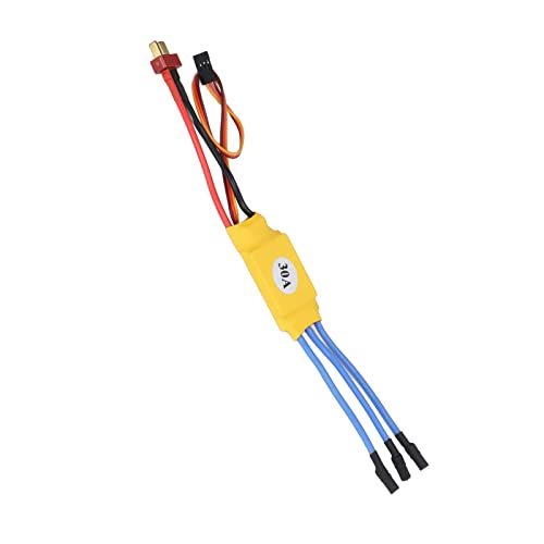 Brushless Motor ESC 30A 300000RPM High Speed Multi-Protection Auto Throttle Brushless Electronic Speed Controller for 2 Pole Internal Rotation Motor