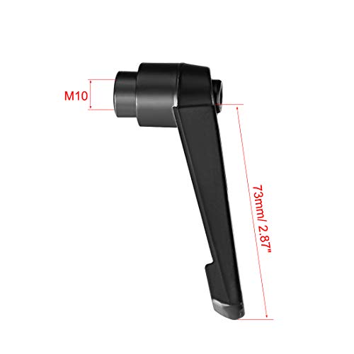 uxcell M10 Handle Adjustable Clamping Lever Thread Push Button Ratchet Female Threaded Stud 3 Pcs - size: M10