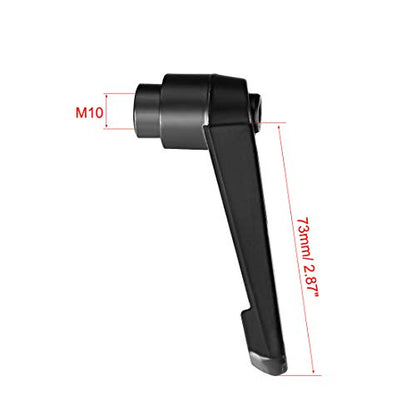 uxcell M10 Handle Adjustable Clamping Lever Thread Push Button Ratchet Female Threaded Stud 3 Pcs - size: M10