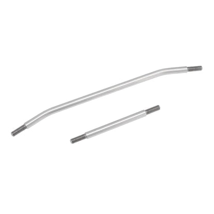 Metal Steel Prefixal Servo Steering Link Rod Set for Axial SCX6 1/6 RC Crawler Car Upgrade Parts - (Color: Silver)
