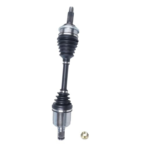 Detroit Axle - Front Left Steering Knuckle CV Axle for 2006-2009 | Ford Fusion Mercury Milan, 2006 Lincoln Zephyr, Driver Side CV Axle Shaft Steering Knuckle & Wheel Bearing Hub Replacement - size: 2UX47645/Pair