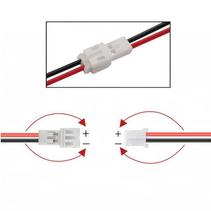 10pcs Tiny Whoop JST-PH 2.0 Male and Female Connector Cable 80mm Wire Cables for Battery JJRC H36 H67 Blade Inductrix E010 E013