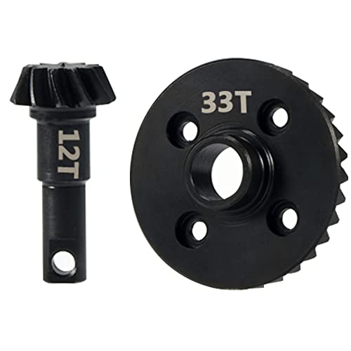 TRX4 Overdrive Bevel Gear, 33T/12T Ring Gear Pinion Gear for 1/10 RC Car T-raxxas TRX4 TRX6 Bronco Chevrolet Sport Upgrade