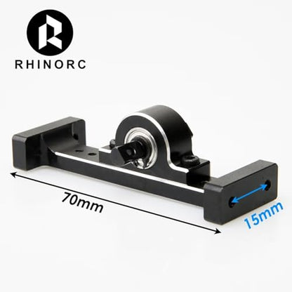 RhinoRC Hanger Beam,RC Holder Bridge,Metal Extend Driveshaft Axle for 1/10 Axial SCX10 Crawler Trucks Bridge Device Upgrade Parts(Adjustable V2) - color: Adjustable V2 Kit