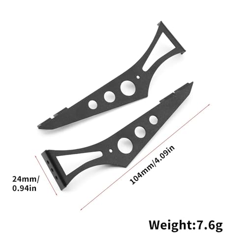 Metal Tail Wing Rear Spoiler for 1/10 RC On-Road Racing Rally Drift Car Tami-ya TT01 TT02 XV01 PTG2 HSP 94123 FW06 Sakura Upgrade