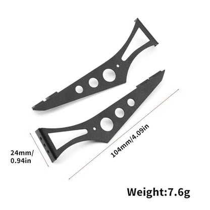 Metal Tail Wing Rear Spoiler for 1/10 RC On-Road Racing Rally Drift Car Tami-ya TT01 TT02 XV01 PTG2 HSP 94123 FW06 Sakura Upgrade