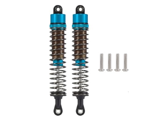 1/10 RC Cars Oil Leakproof Shocks,2Pcs Adjustable Oil Filled Shocks 52mm-120mm for 1/10 RC Buggy Truggy On Road Touring Drift Cars Monster Trucks Upgrade Parts (2pcs 100mm blue) - color: 2pcs 100mm blue