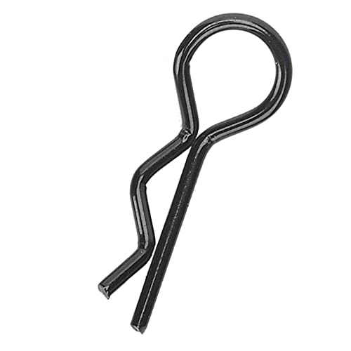 Qiilu Durable RC Body Clips for 1/5 1/6 /8 /10 RC Car - 10Pcs Metal Shell Clip Pins, Teardropshaped Pull Tabs (Black) - color: Black