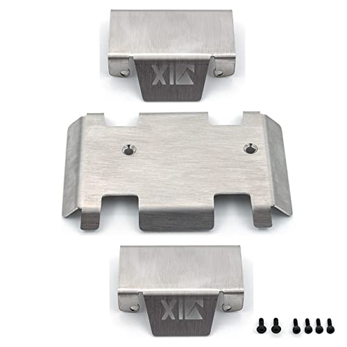 Stainless Steel Metal Chassis Armor Axle Protector Skid Plate for RGT EX86190 EX 86190 LC76 1/10 RC Crawler Car Upgrade Parts