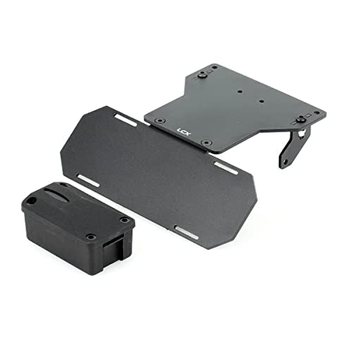 LCX Racing 1/10th RC Crawler Car CNC Machined Aluminum Battery Tray Forward Shifting Combo Relocate for RC Car Axial SCX10 II 90046, Upgrades Parts Accessories